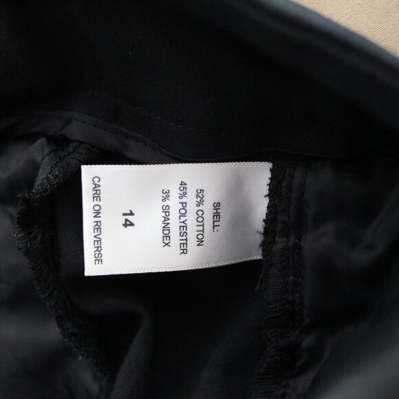 New York & Co (7th Avenue Design) Slim Leg Ankle Pants - Black - Size 14 - Picture 4 of 4